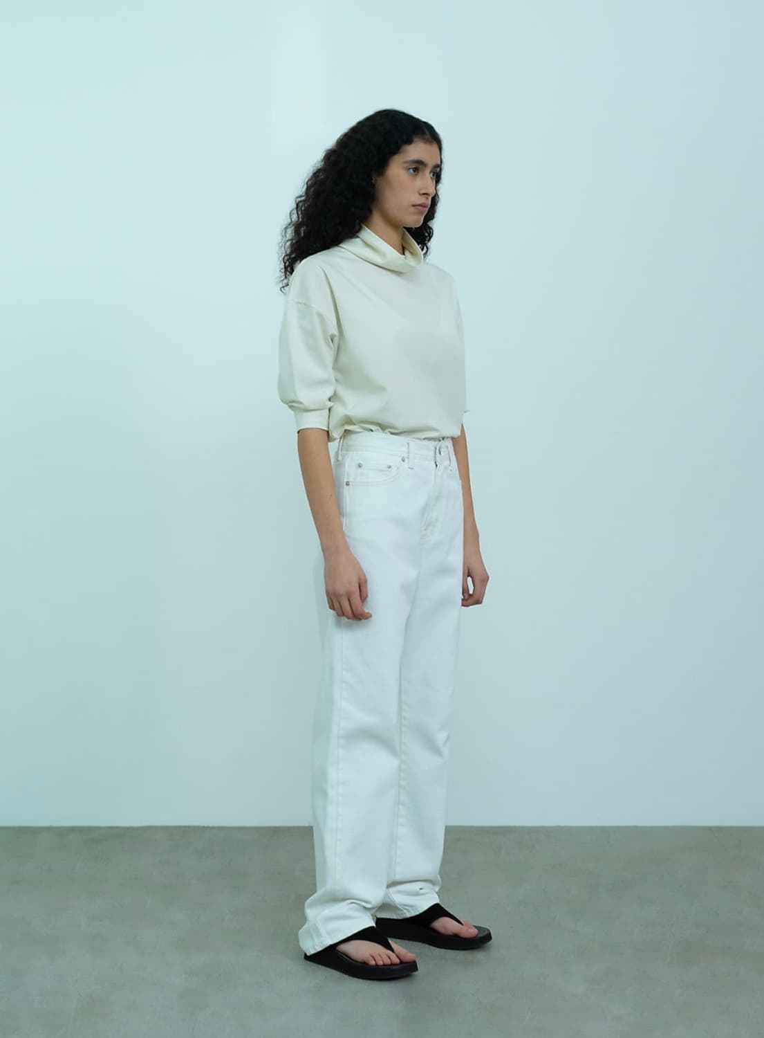 Lfm  straight jeans white 상품이미지2
