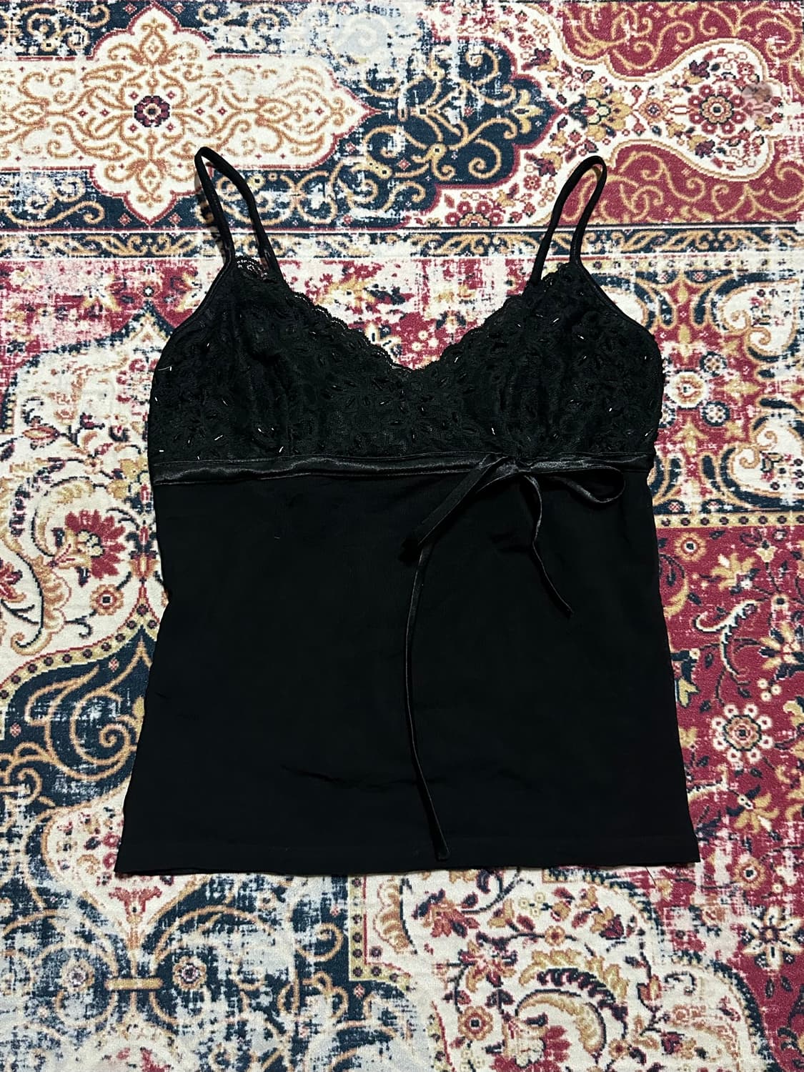 모리 뮤트그레이 녹차라떼 블랙 비즈 나시  상품이미지4