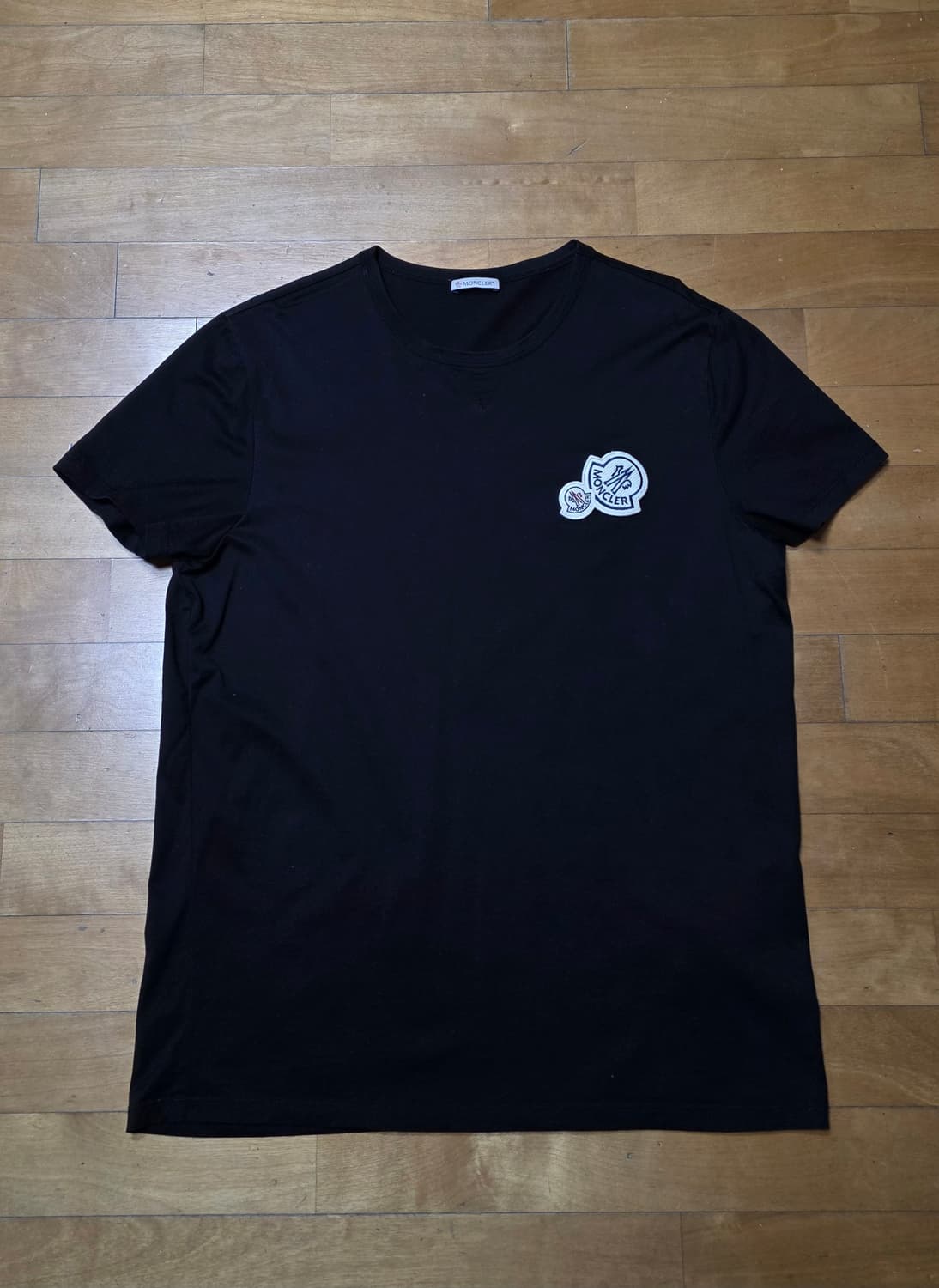 [XL,새상품급]몽클레어 더블와펜 반팔 블랙 상품이미지1