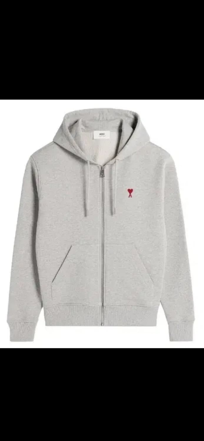 🔥[새상품/QR정품]🔥아미 후드집업 스몰로고 블랙,그레이, 네이비 상품이미지9