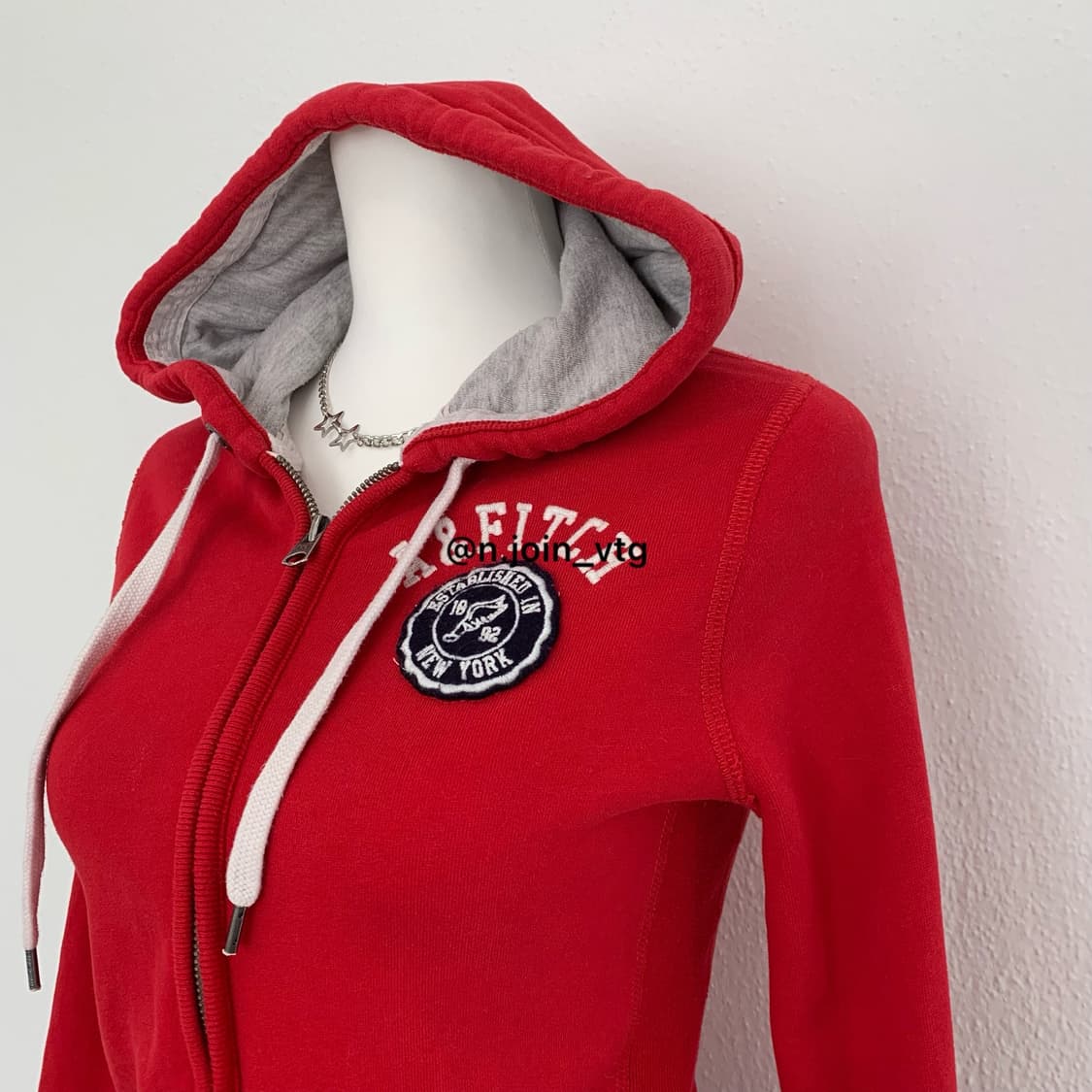 아베크롬비 레드 후드집업 상품이미지2