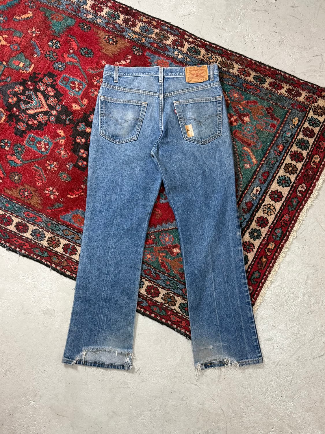 90's USA 빈티지 리바이스 517 부츠컷 플레어진 상품이미지4