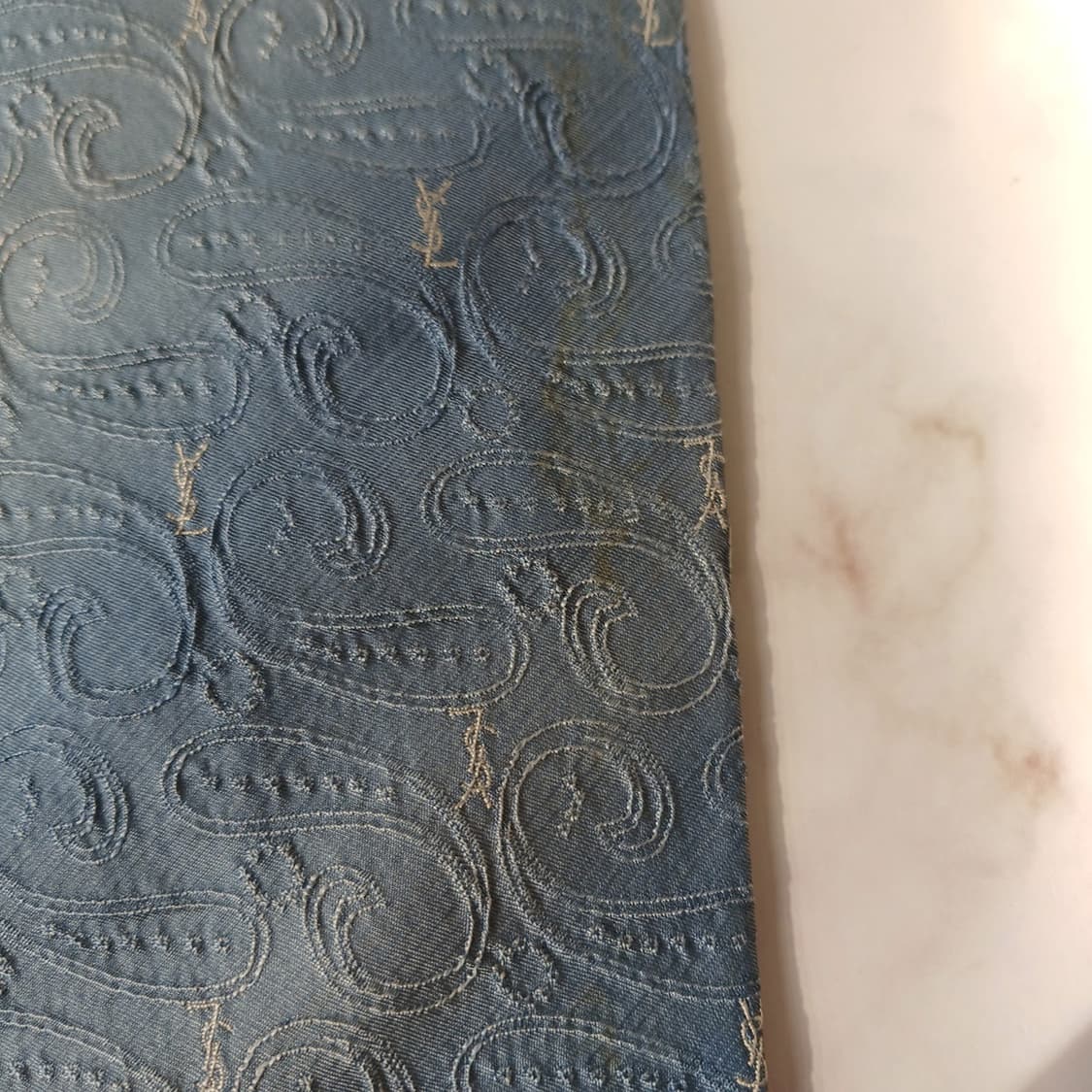 입생로랑 실크 페이즐리 자카드 넥타이 9.5cm B등급 a19712 상품이미지10