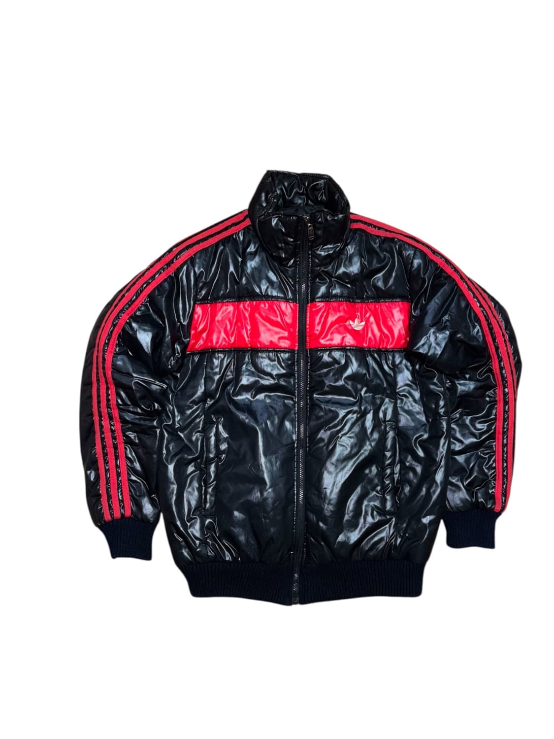 아디다스 퍼이어버드 빈티지 올드스쿨 검빨 패딩 상품이미지3