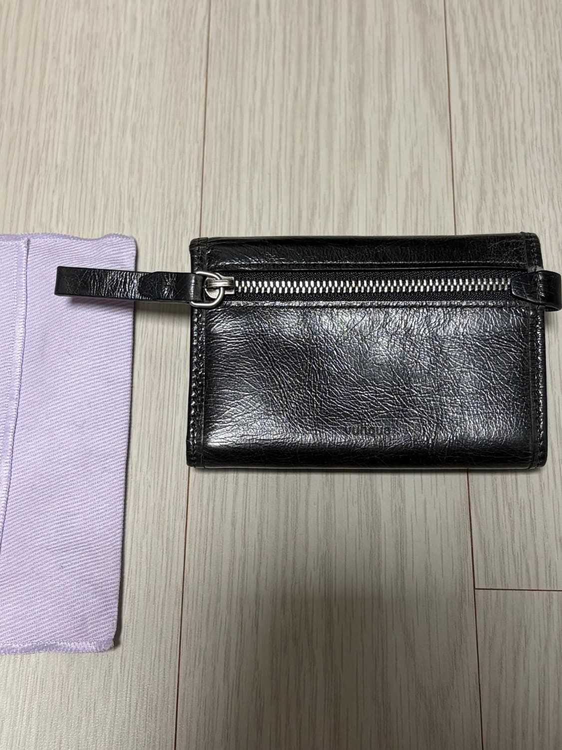 분크 퍼펙 버튼 업 반지갑 블랙 상품이미지3