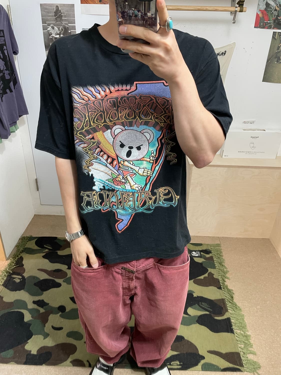 히스테릭글래머 히스베어 티셔츠 (M) 상품이미지5