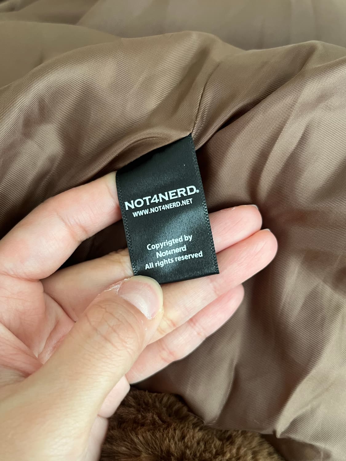 L) 낫포너드 퍼 트러커 자켓 브라운 상품이미지5