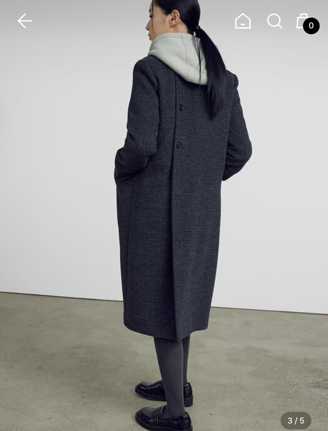 구호플러스  Back Button Tailored Coat 상품이미지3