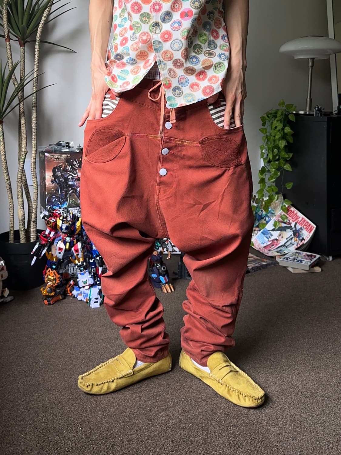 Brth Breath 드랍 크라치 스트라이프 포인트 팬츠 상품이미지2