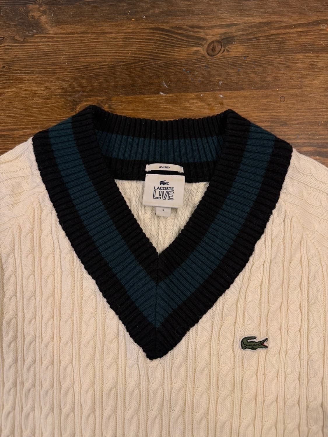 라코스테 셔틀랜드울 크리켓 니트 55~66 상품이미지7