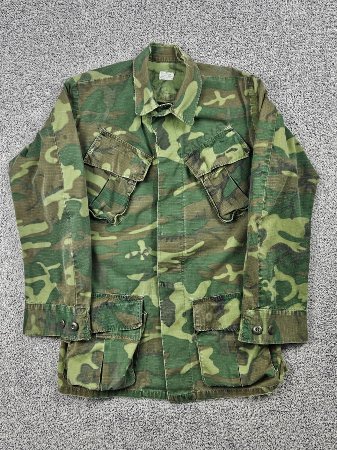 60's US ARMY ERDL 컴뱃 퍼티그 자켓 (XS)/ 10529 상품이미지2