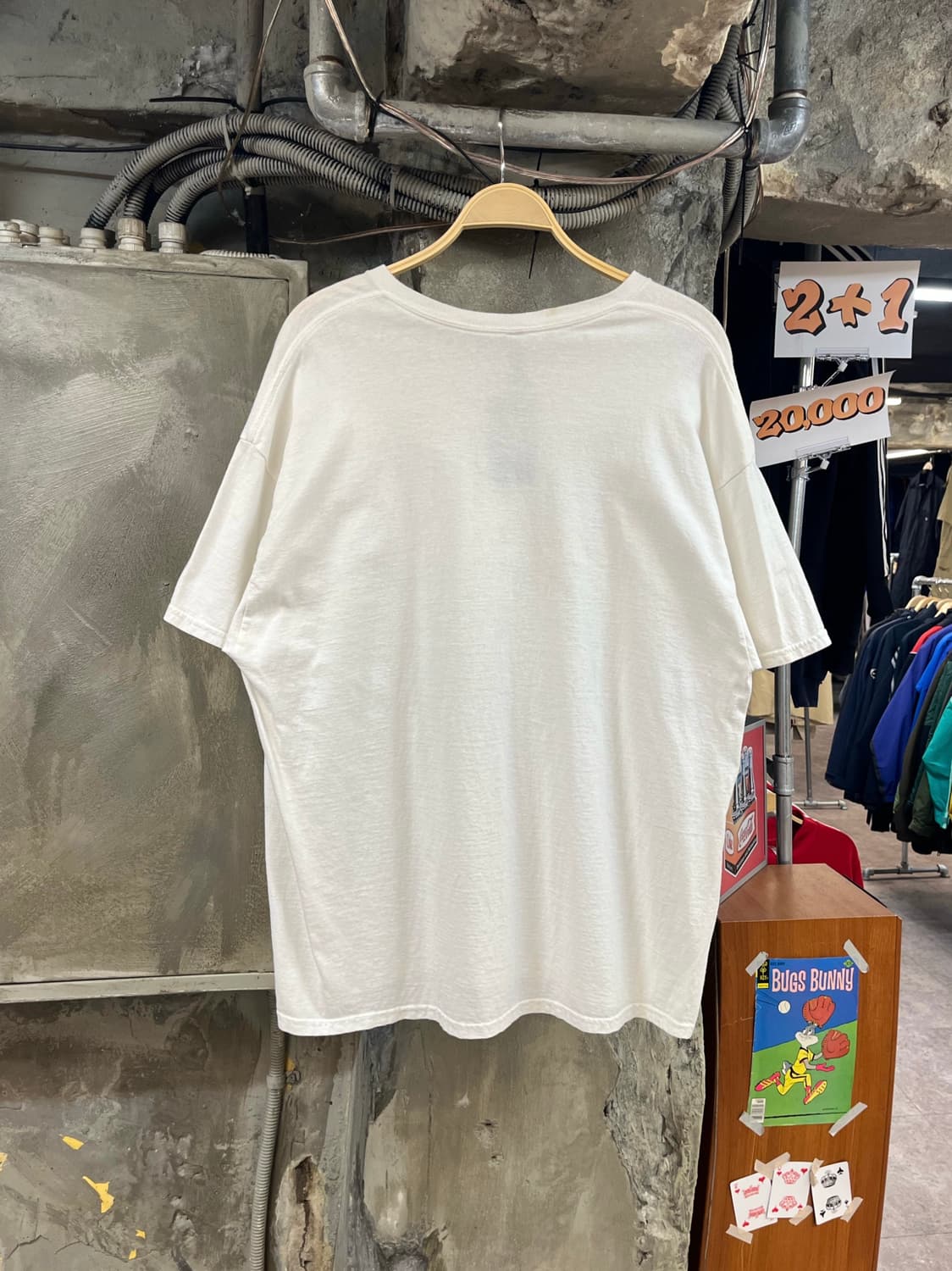 빈티지 길단 USA 레터링 반팔티 화이트 2XL #csz3407  상품이미지2