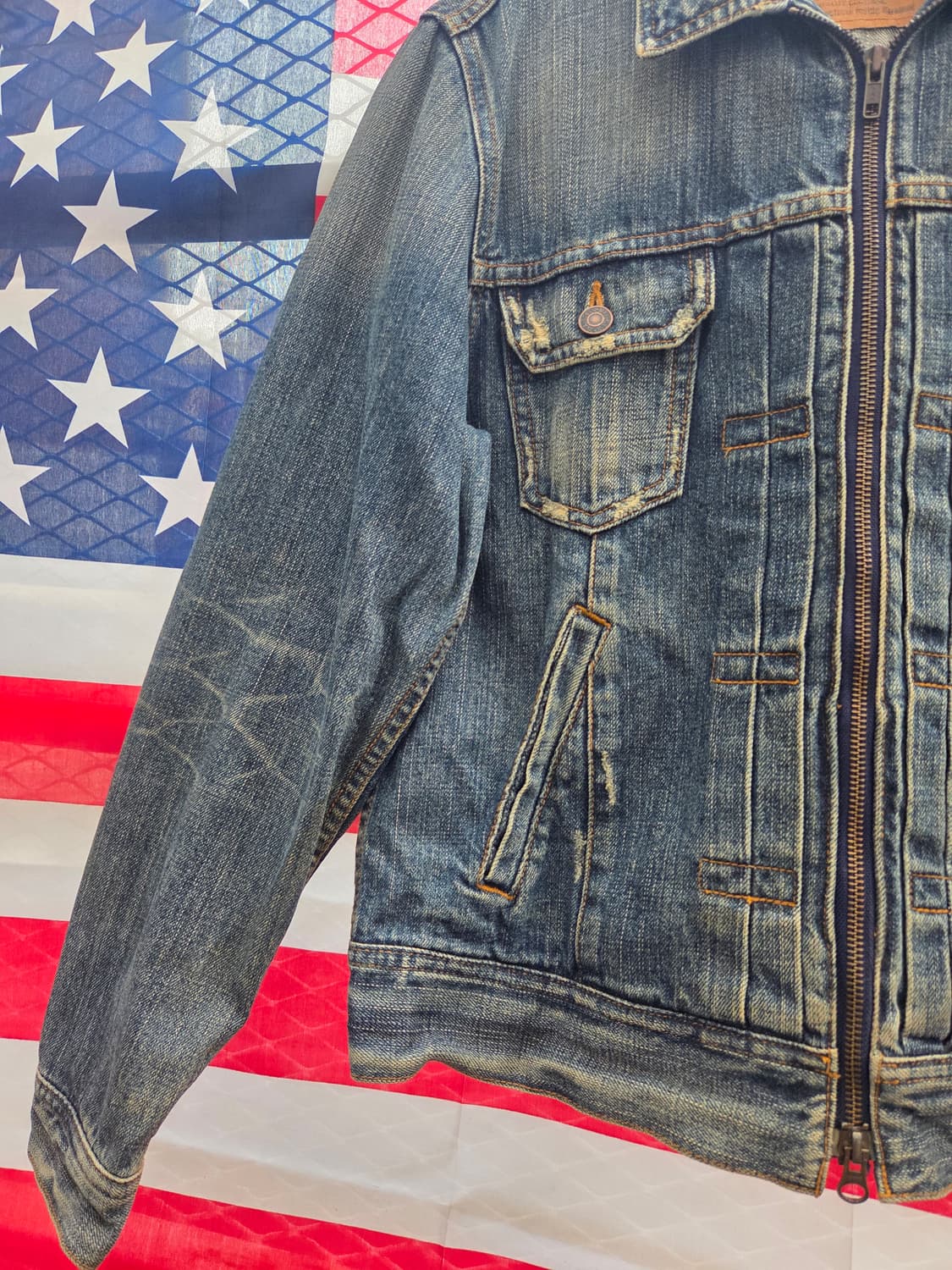00's 리바이스 데님 집업 자켓 상품이미지3