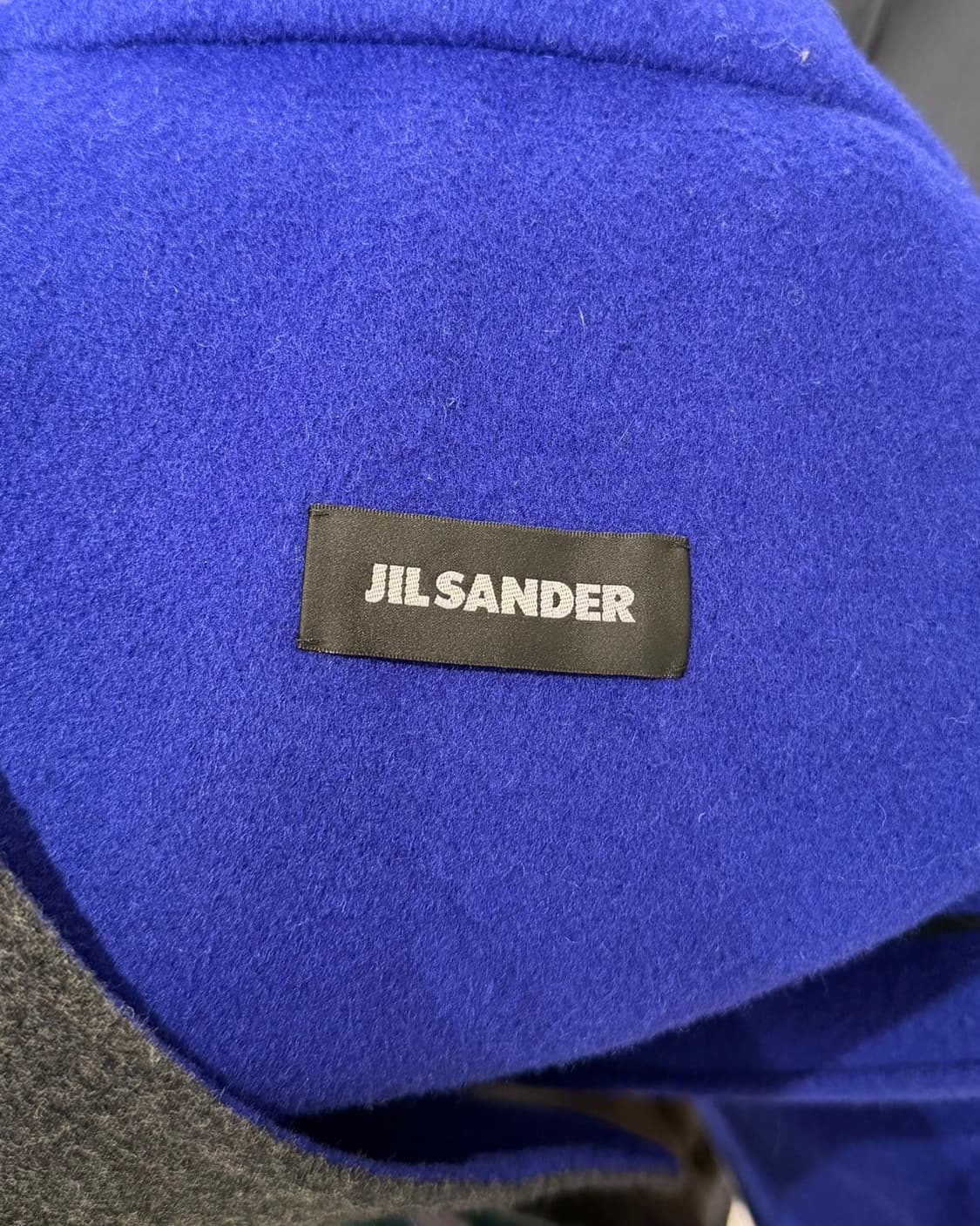 질샌더 그레이 싱글 울 코트 상품이미지7