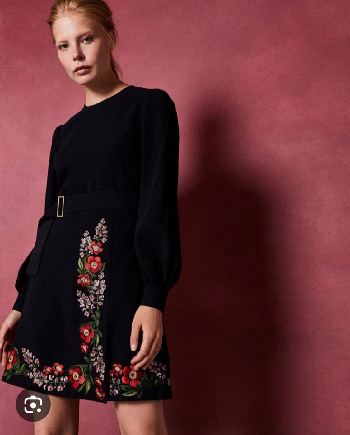 테드베이커 네이비 플라워 자수 원피스 1 상품이미지2