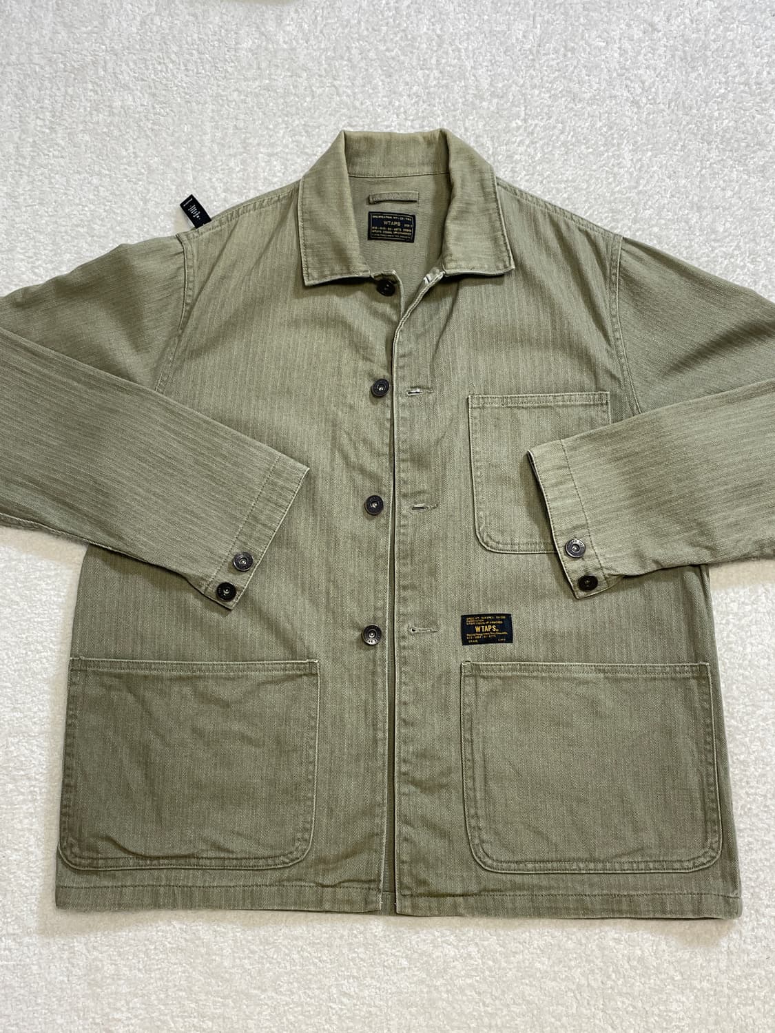 더블탭스 코튼 헤링본 자켓 상품이미지1