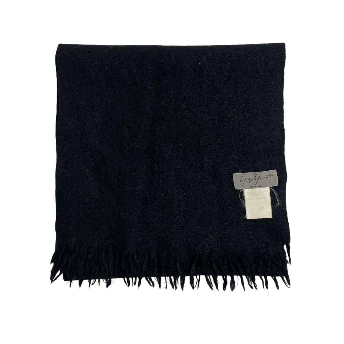 요지 야마모토 뿌르옴므 울 쇼트 머플러 상품이미지2