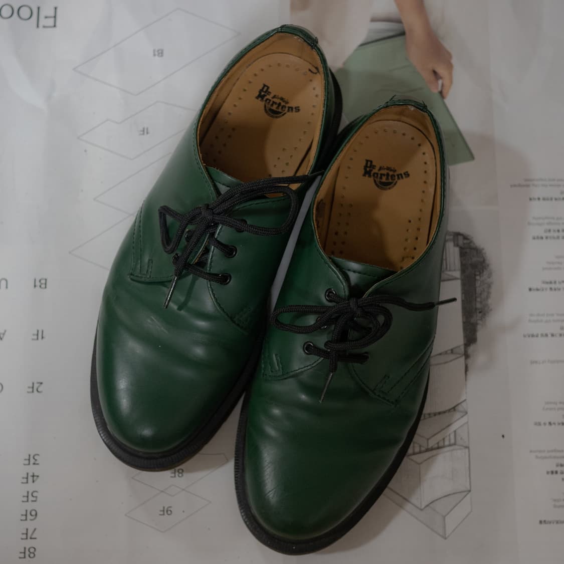 닥터마틴 1461 스무스 그린 260 uk7 상품이미지2