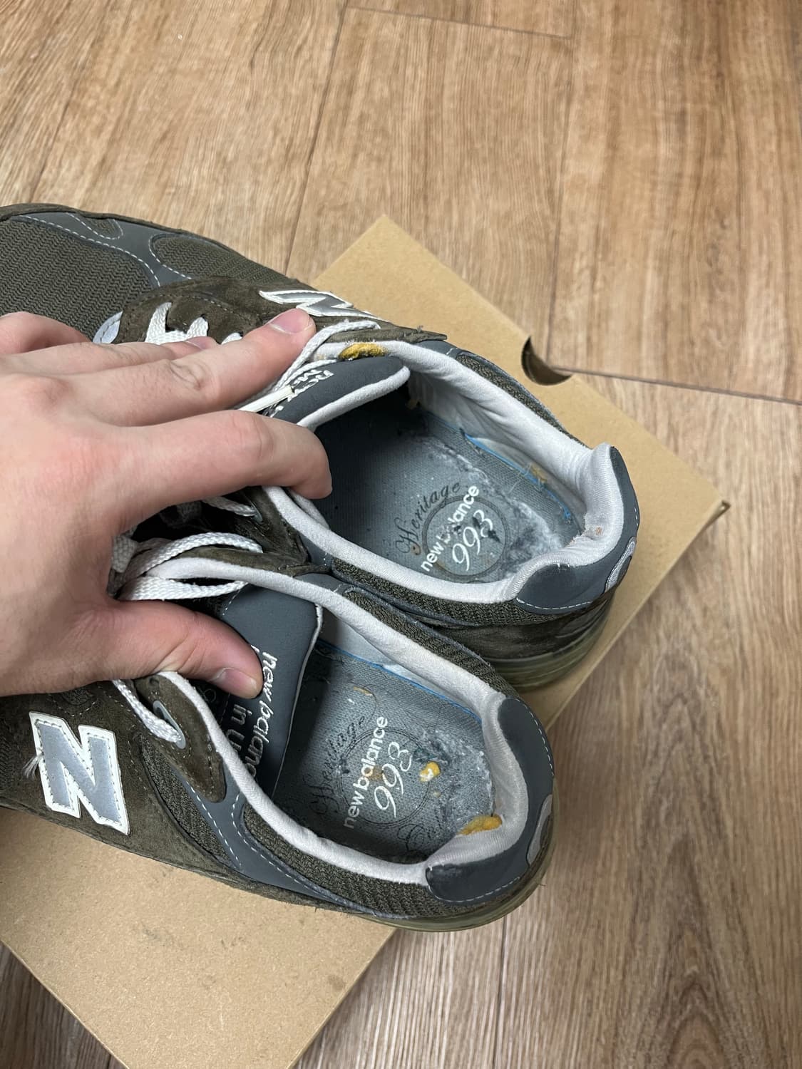 뉴발란스 993 메이드 인 USA 밀리터리 그린 상품이미지4