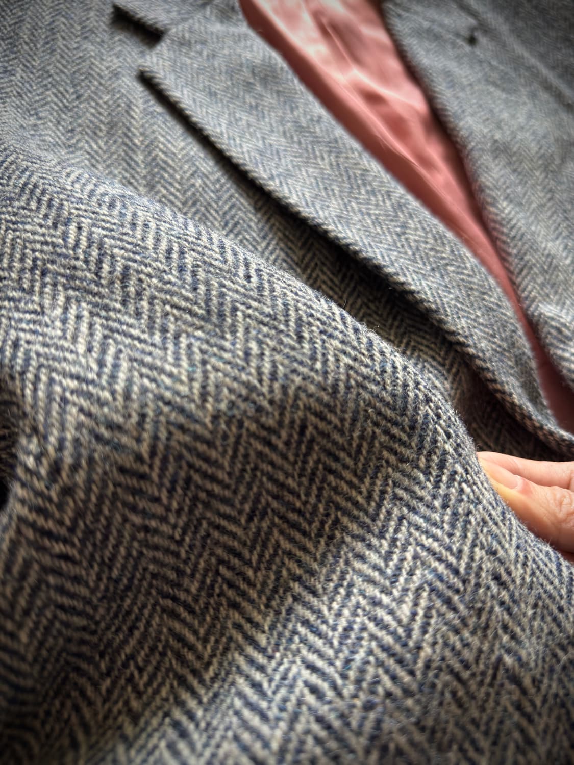 해리스트위드 블레이크 헤링본 울 블레이저 상품이미지5