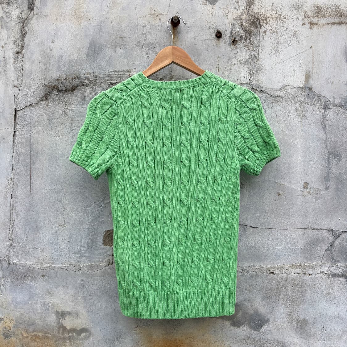 Polo 폴로 케이블 꽈배기 반팔 니트 상품이미지2