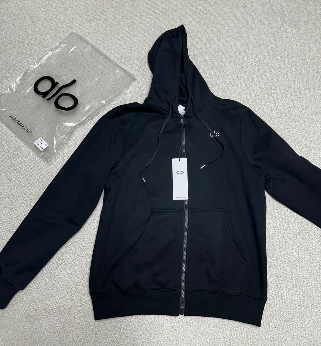 알로(alo) 기모 후드 집업(새상품) m사이즈 - 남녀공용 상품이미지3