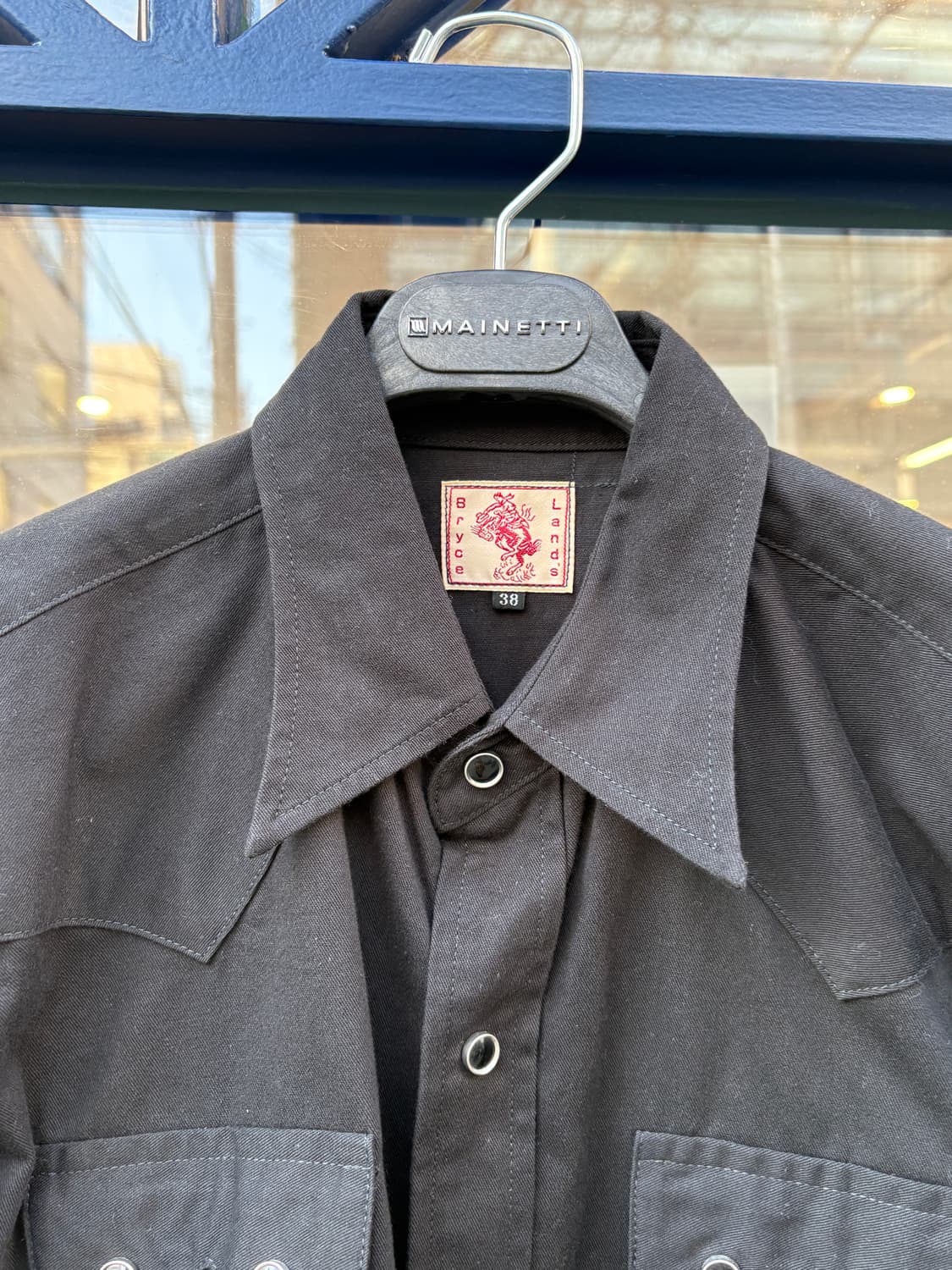 브라이슬랜드 블랙 웨스턴 셔츠 새상품 38 상품이미지2