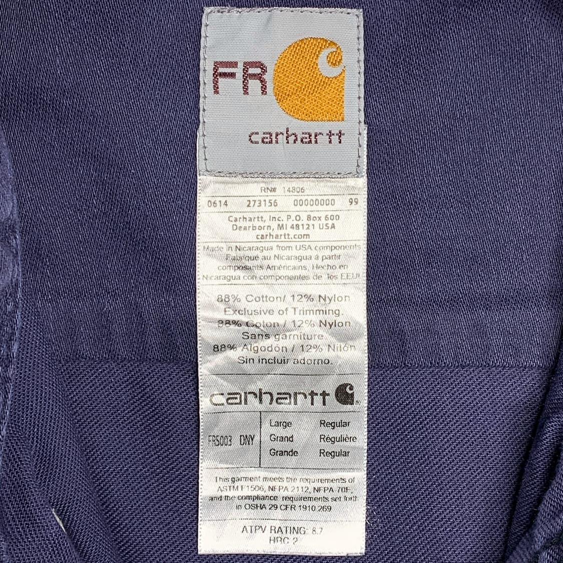 [L] 칼하트 FR 워크셔츠 상품이미지5