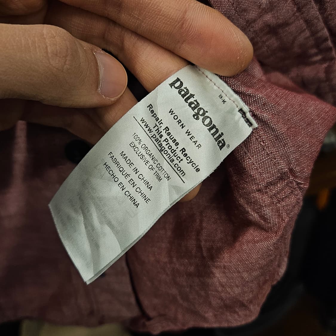 파타고니아 라이트 코튼트윌 버튼다운 셔츠 N1131 상품이미지8