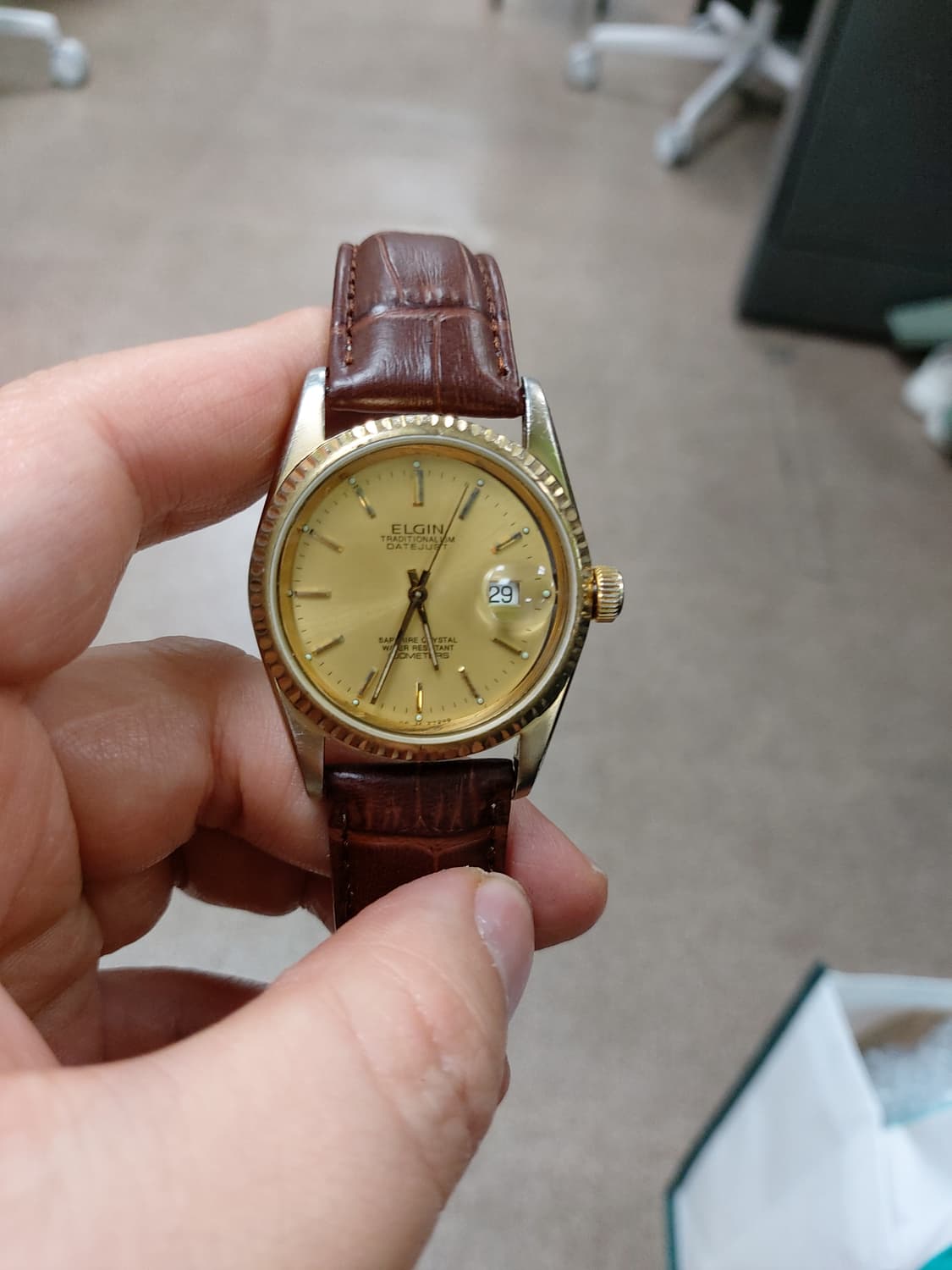 엘진 금장 데이저스트 남성 시계 상품이미지1