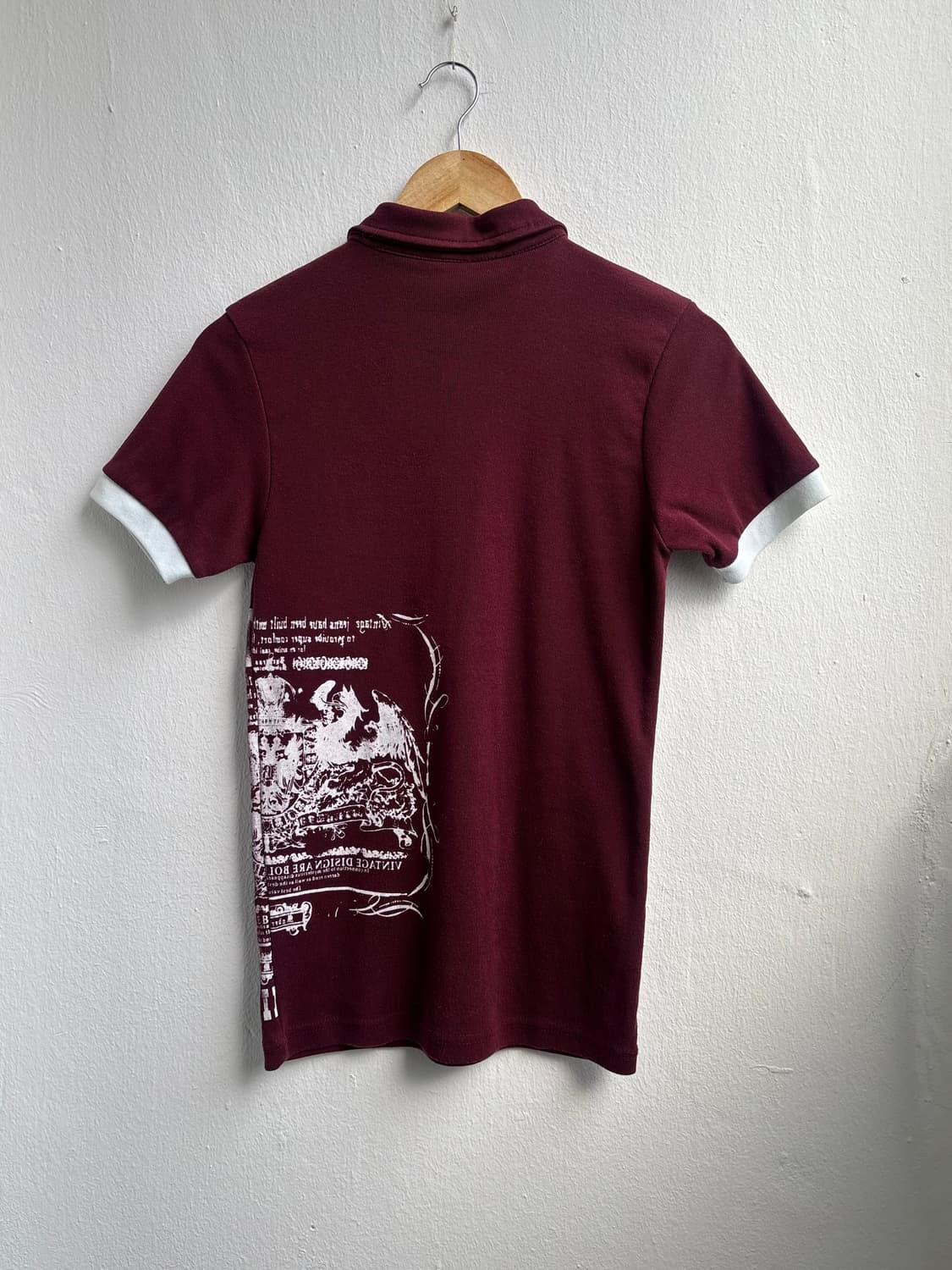 Vintage Graphic Red Polo Shirt 상품이미지8