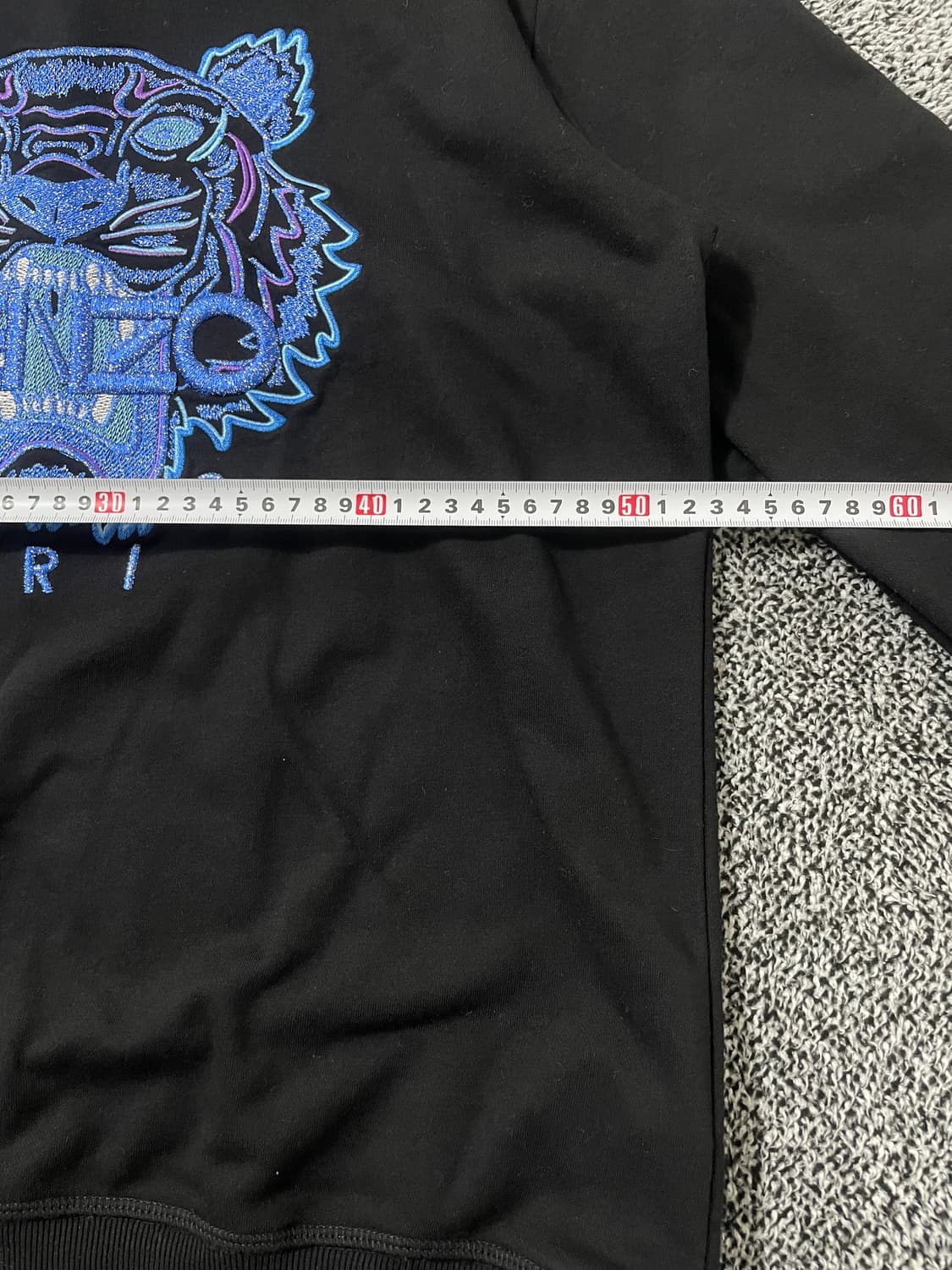 빈티지9. Kenzo 겐조 타이거 자수 맨투맨 스웻셔츠 블루네온 상품이미지5