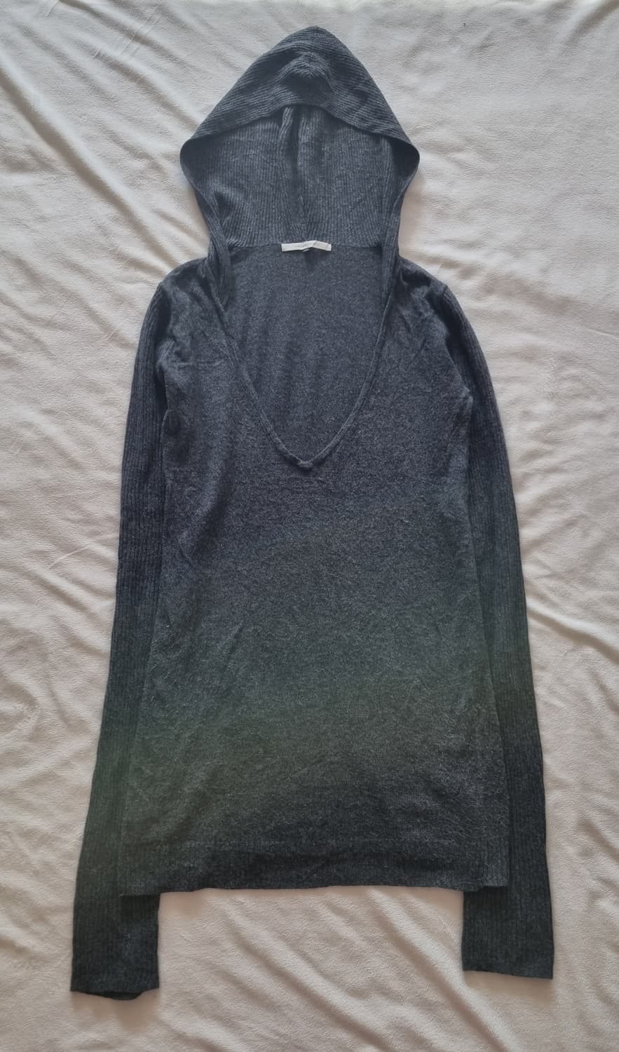 빈티지 긴 팔 그레이 후드 상품이미지1