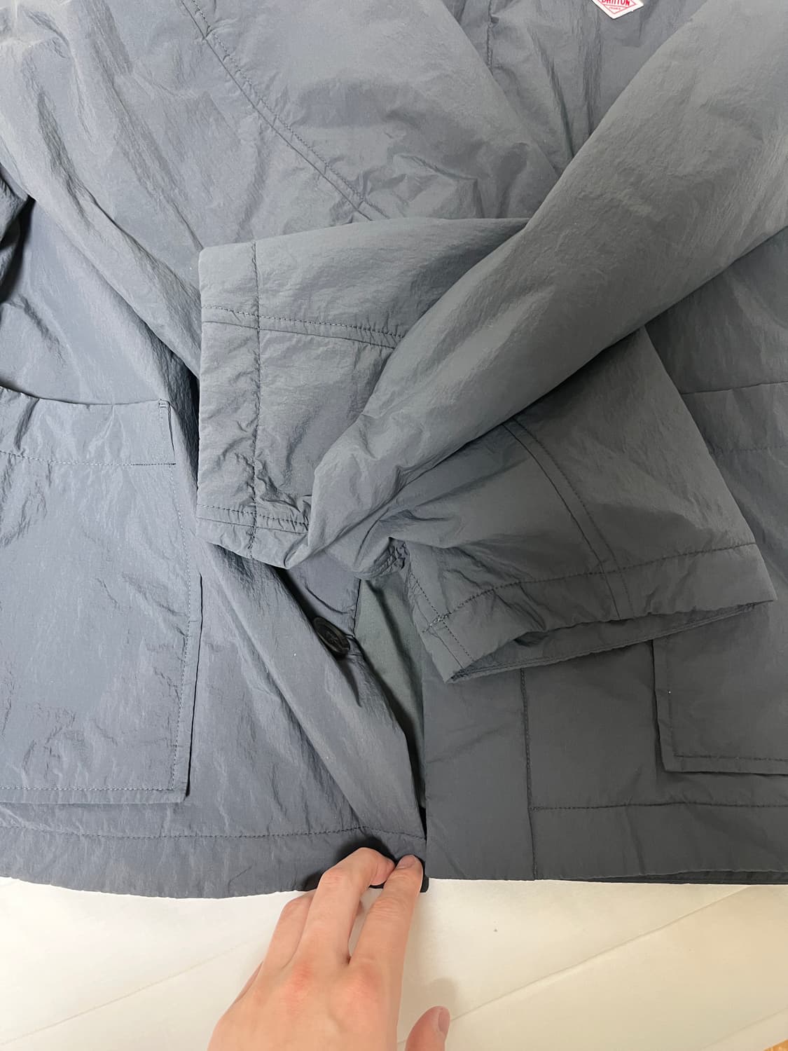 단톤 본사나일론 커버올 자켓 그레이 M사이즈 상품이미지7