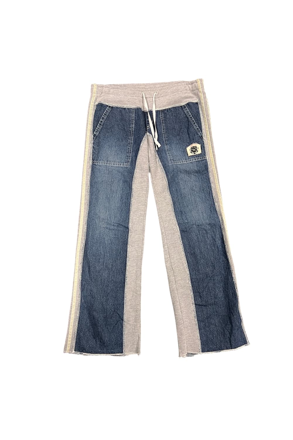 P048 컨버스 데님 와이드 츄리닝 팬츠 L 상품이미지1