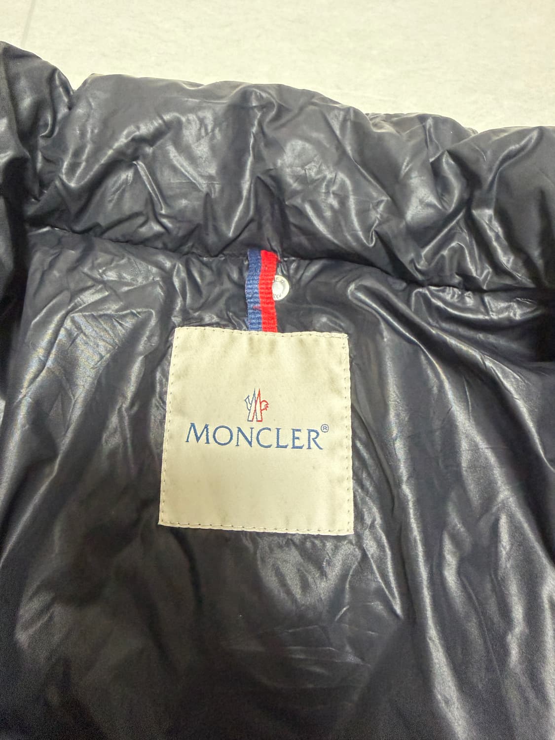 [레어, 3사이즈] 00‘s 몽클레어 패치워크 패딩 자켓 블랙 상품이미지5