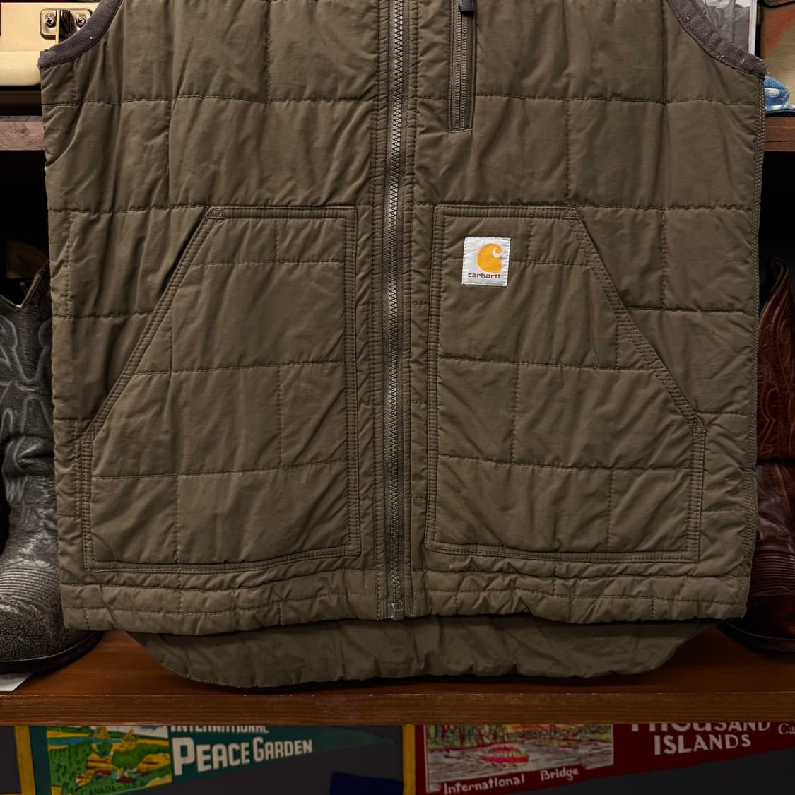 carhartt 칼하트 퀼팅 베스트 퀄팅 워크 웨어 자켓 상품이미지4