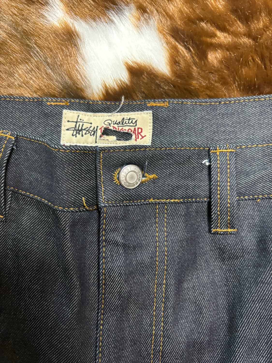 스투시 워크기어 카팬터 데님 34 플레이보이카티 착용 상품이미지8