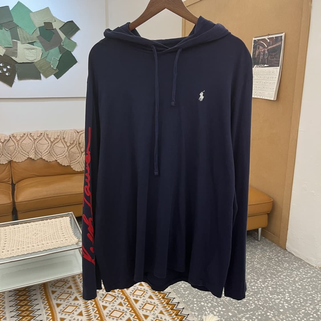 폴로 랄프로렌 올드스쿨 펑크 여리핏 빅로고 후드티 XL C10673 상품이미지3