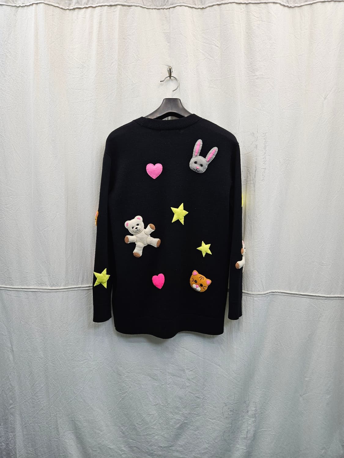 Alice + Olivia 블랙 자수 포인트 가디건 221. 상품이미지2