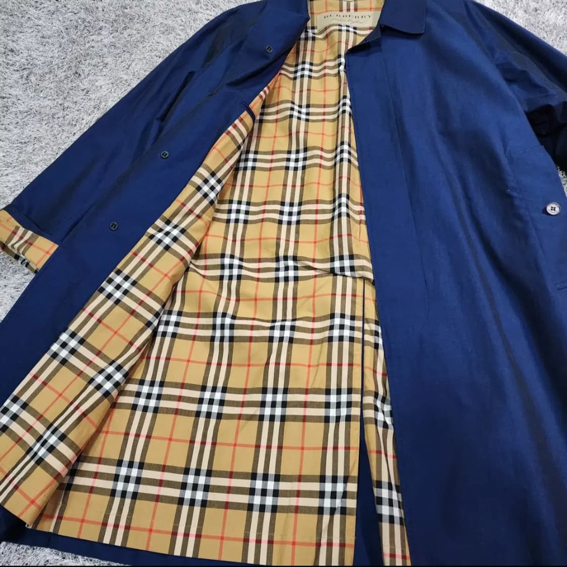 버버리 네이비 트렌치 코트 50 상품이미지5