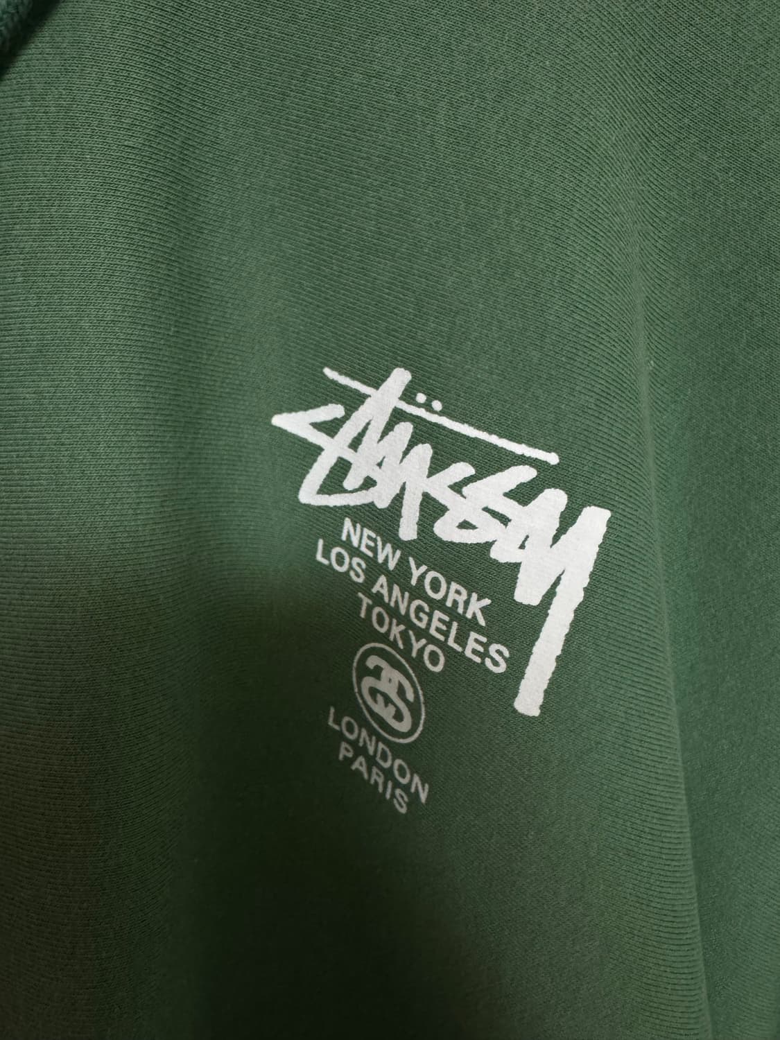 스투시 월드투어 후드 그린 2022 상품이미지2