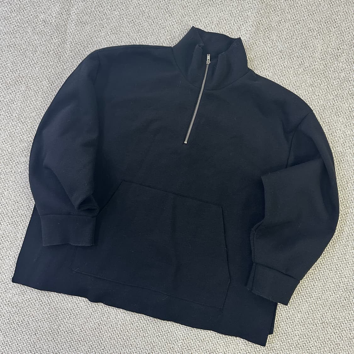 L 자라 블랙 반집업 니트 0403D 상품이미지1