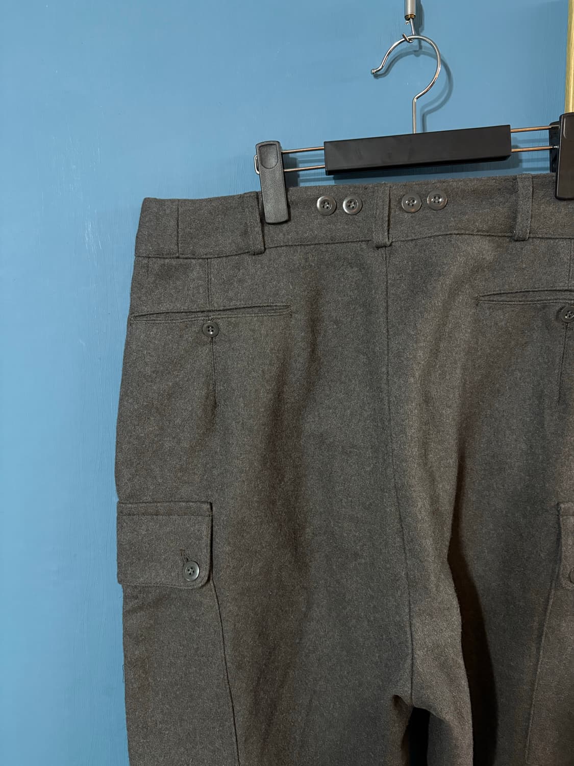 50’s Swedish army Gray Wool Cargo Pant.  상품이미지10