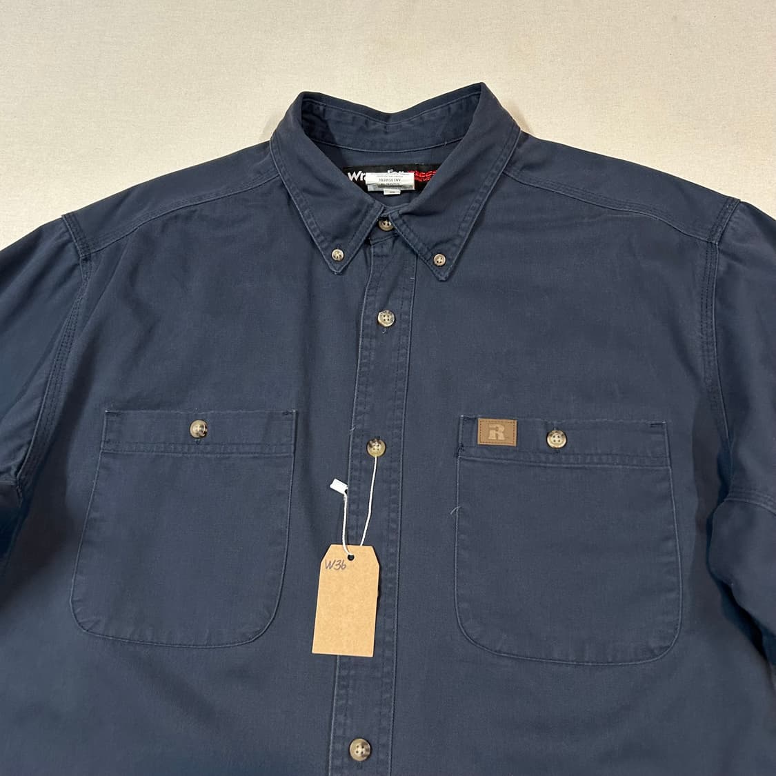 XL) Wrangler 랭글러 투포켓 워크웨어 코튼 셔츠 W36 상품이미지3