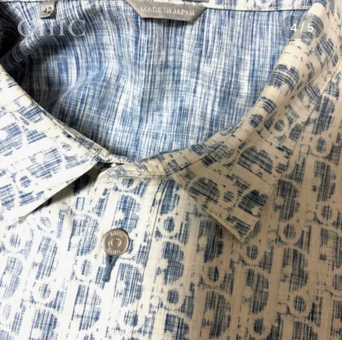 디올 오블리크 카스리 코튼 데님 자켓 셔츠 상품이미지4