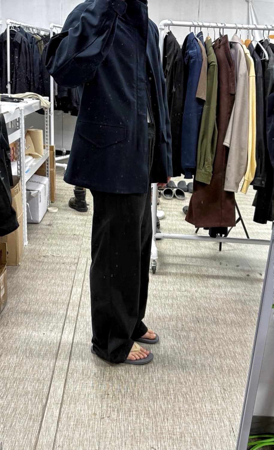 [L] 에피센터 투어리스트 울블렌드 필드파카 네이비 상품이미지2