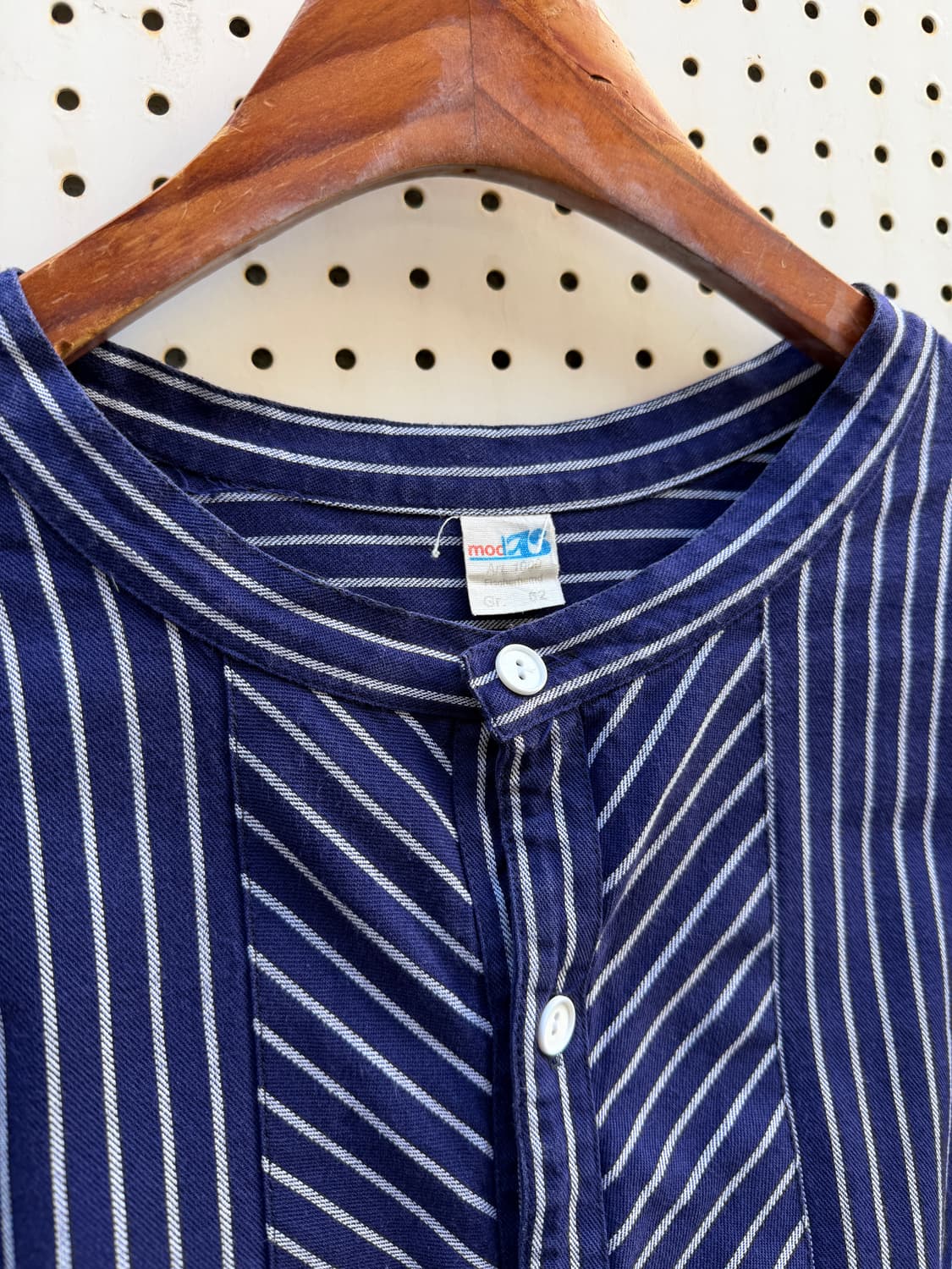 1980s modAS GERMAN NAVY BLUE 피셔맨스목셔츠 상품이미지7
