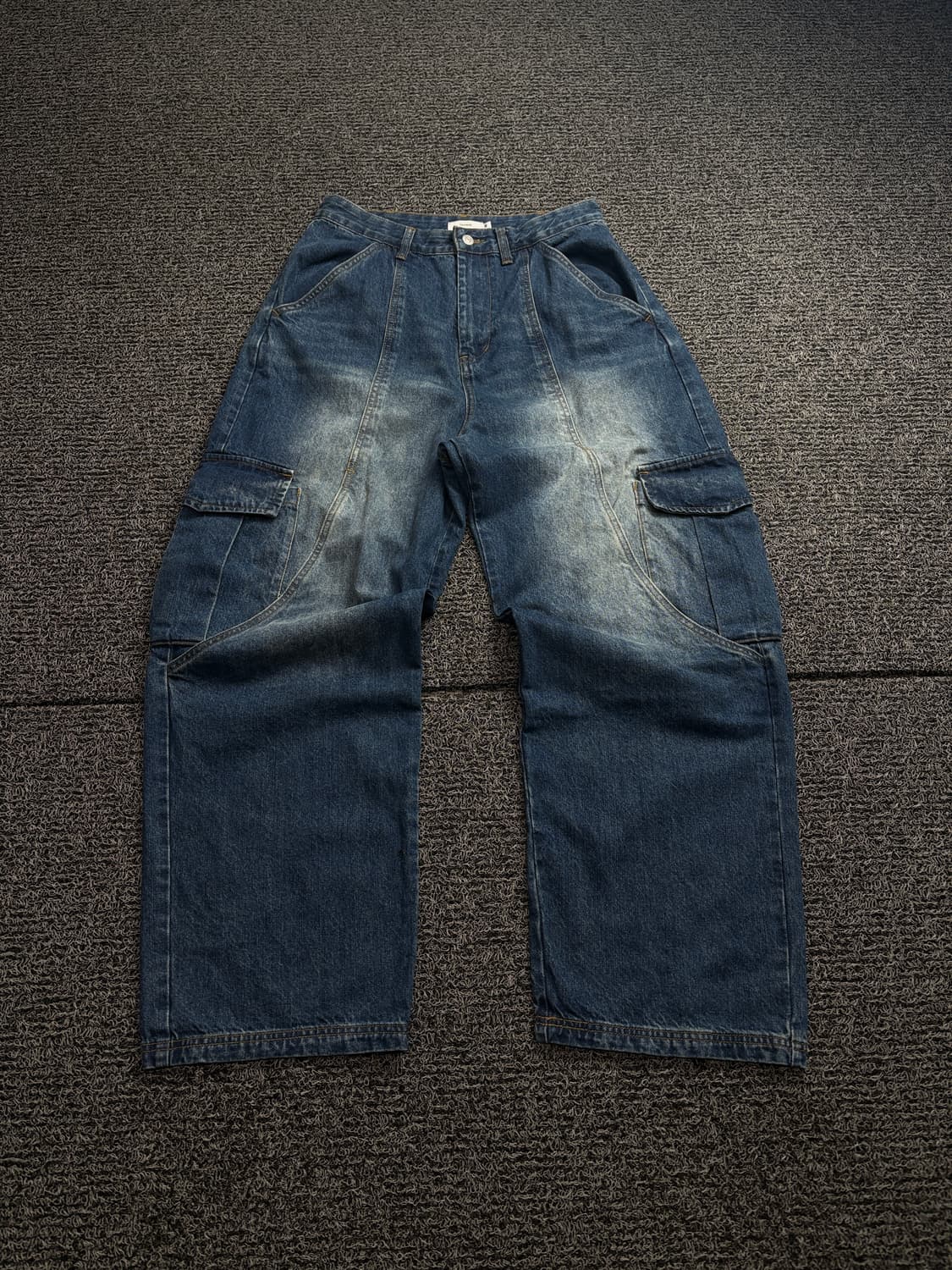 Namade 와이드핏 카고 퍼티그 데님 팬츠 1952 상품이미지2