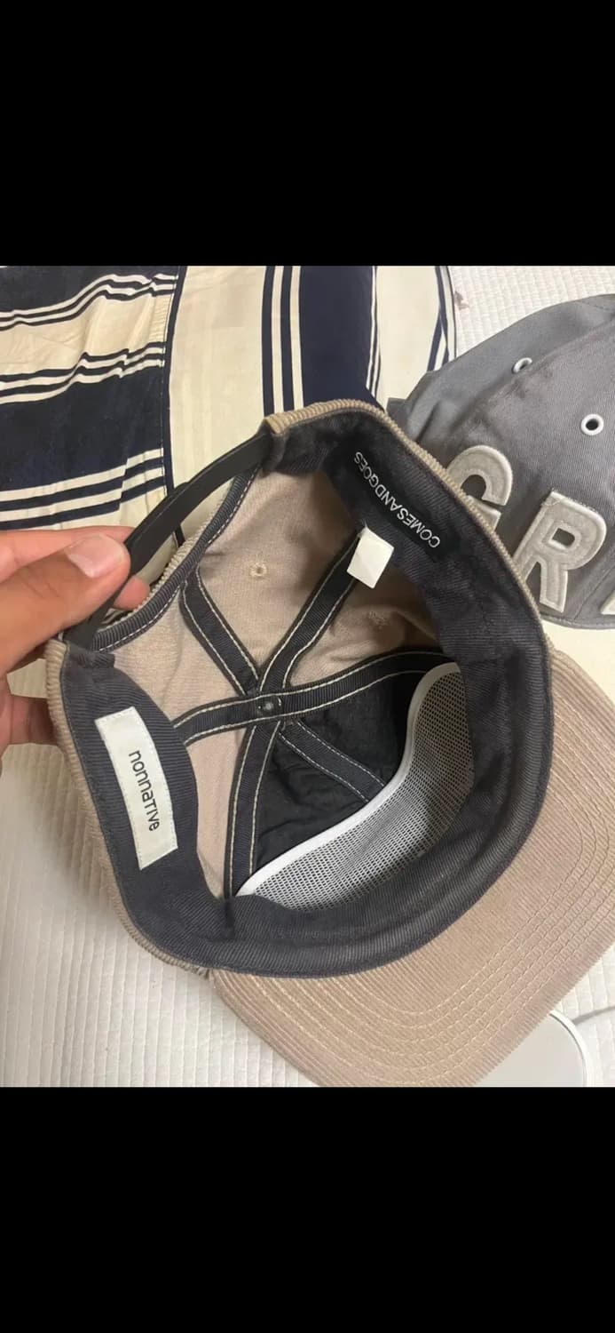 논네이티브 베이지 코듀로이 볼캡 상품이미지2